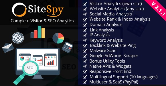 SiteSpy - Complete Visitor and SEO Analytics Nulled Script