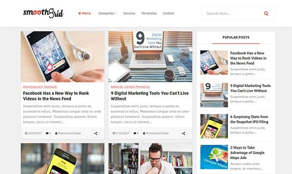 Smooth-Blogger-Template-SEO-Friendly-Free-download