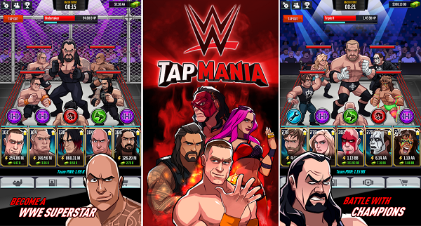 WWE Tap Mania Mod Apk Unlimited Money Download