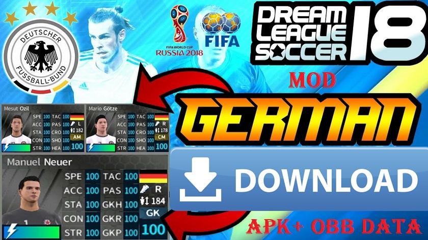 DLS 2018 Mod Germany Android Fifa World Cup Russia Download 
