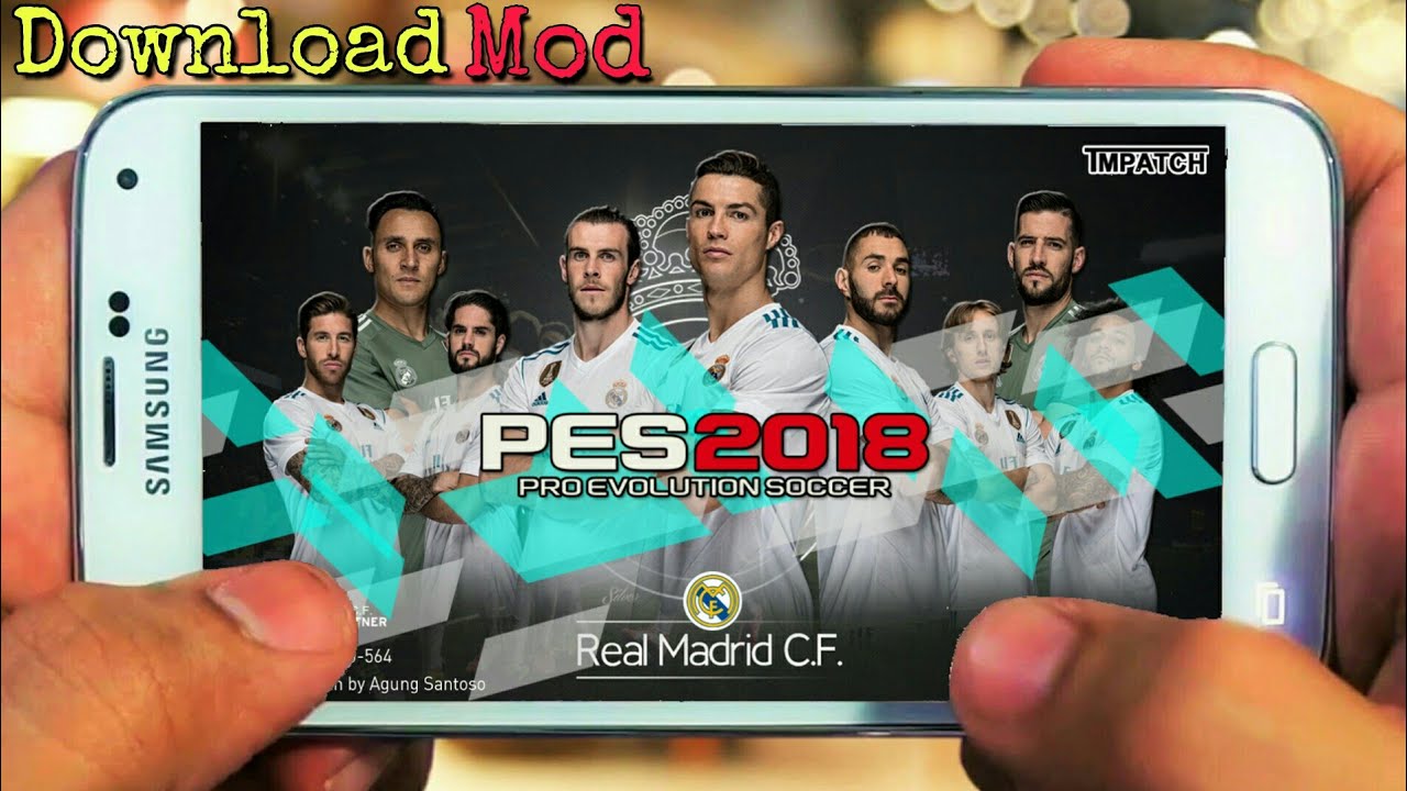 PES 2018 Mobile Mod Real Madrid Patch Menu Android Download