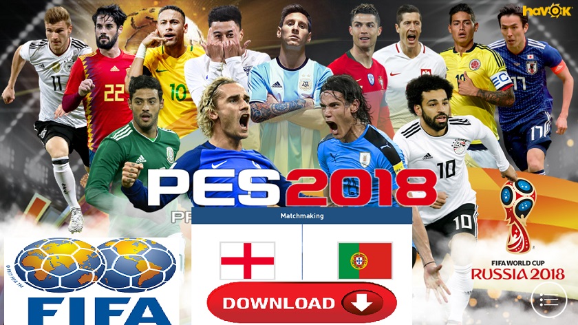PES 2018 Mobile Patch World Cup Russia Mod Android Download