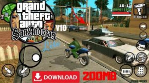 GTA SA Lite Apk Data Highly Compressed 200MB Download