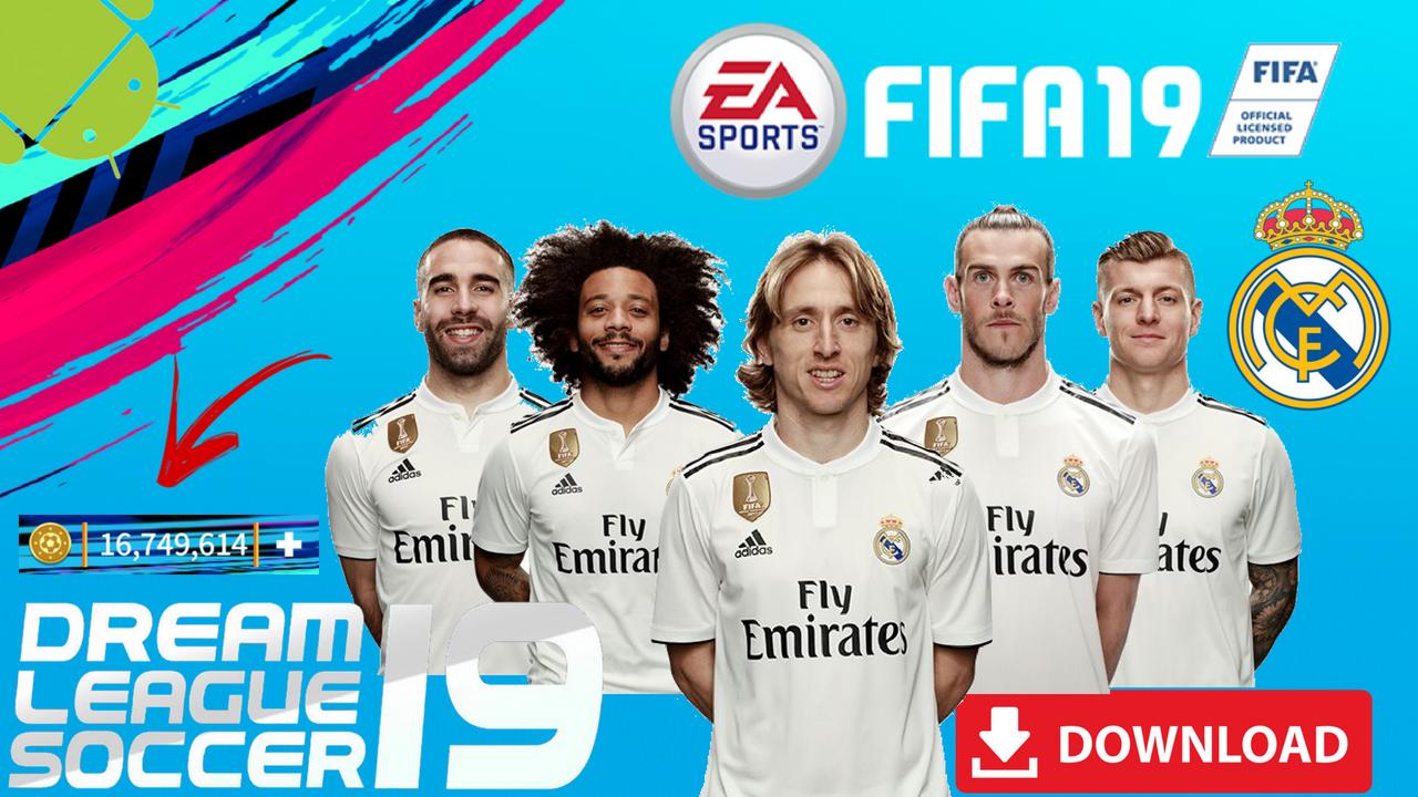 DLS19 Mod Real Madrid FIFA Offline Android Download