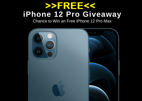 Win iPhone 12 Pro Max 5G Smartphone Giveaway