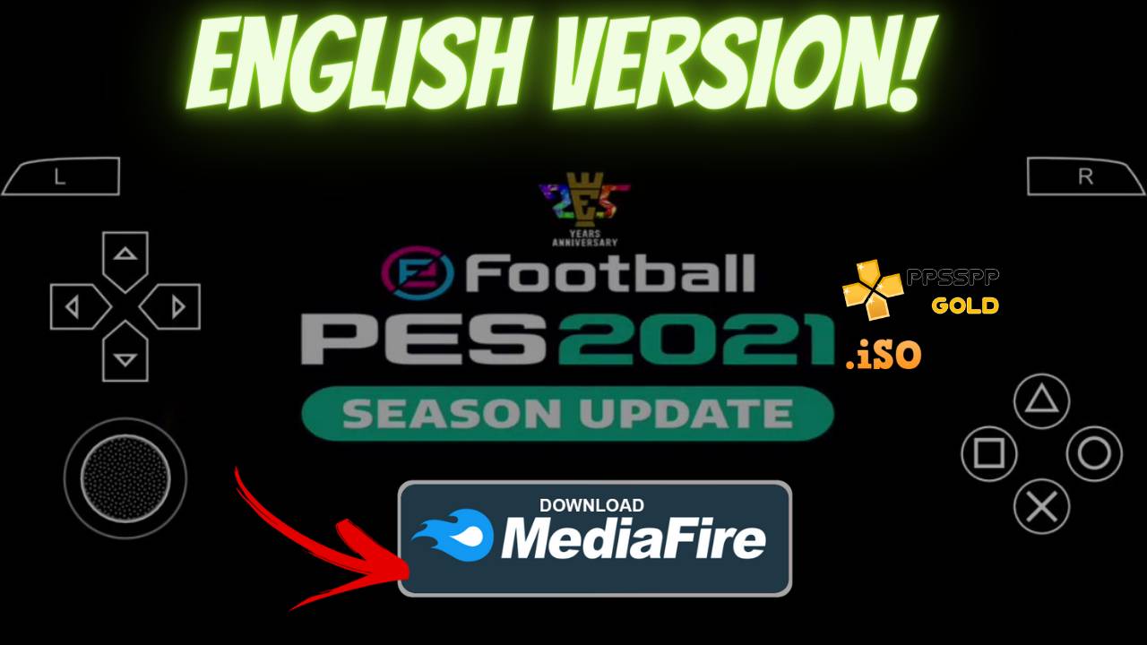 PES 2021 PPSSPP Android English version Download