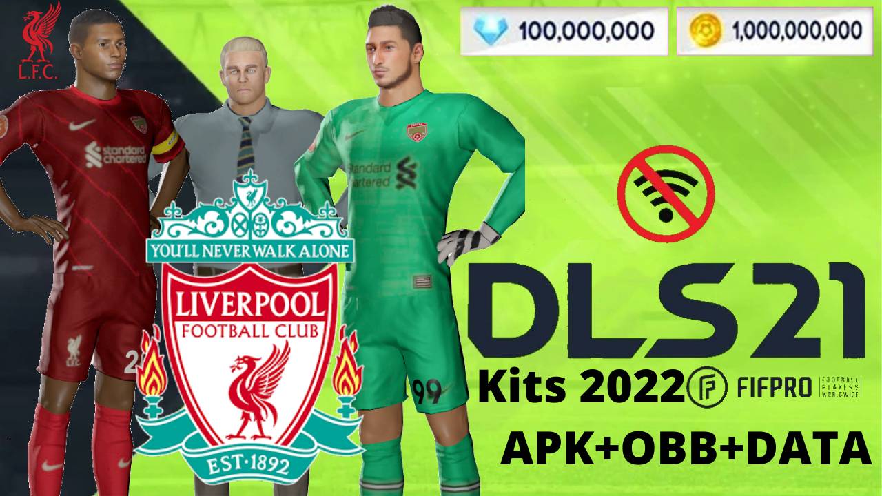 DLS 21 APK Mod Liverpool Kits 2022 Download