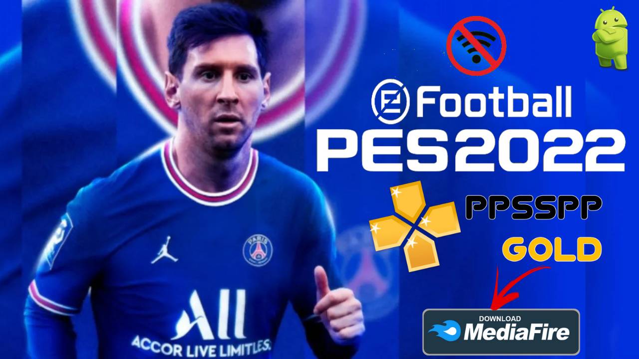 PES 2022 Offline PPSSPP Android Messi to PSG Download