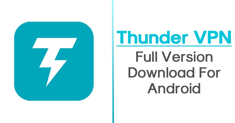 Thunder VPN APK Mod Premium Unlocked Download