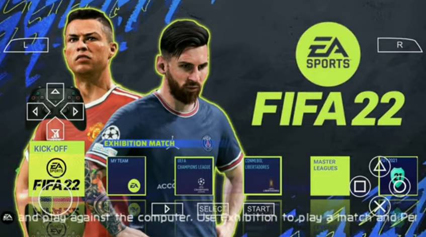 Download FIFA 22 PPSSPP Android Mod English Version