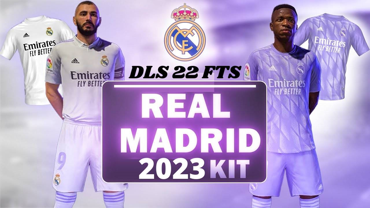 Real Madrid Kits 2023 For DLS 22 FTS