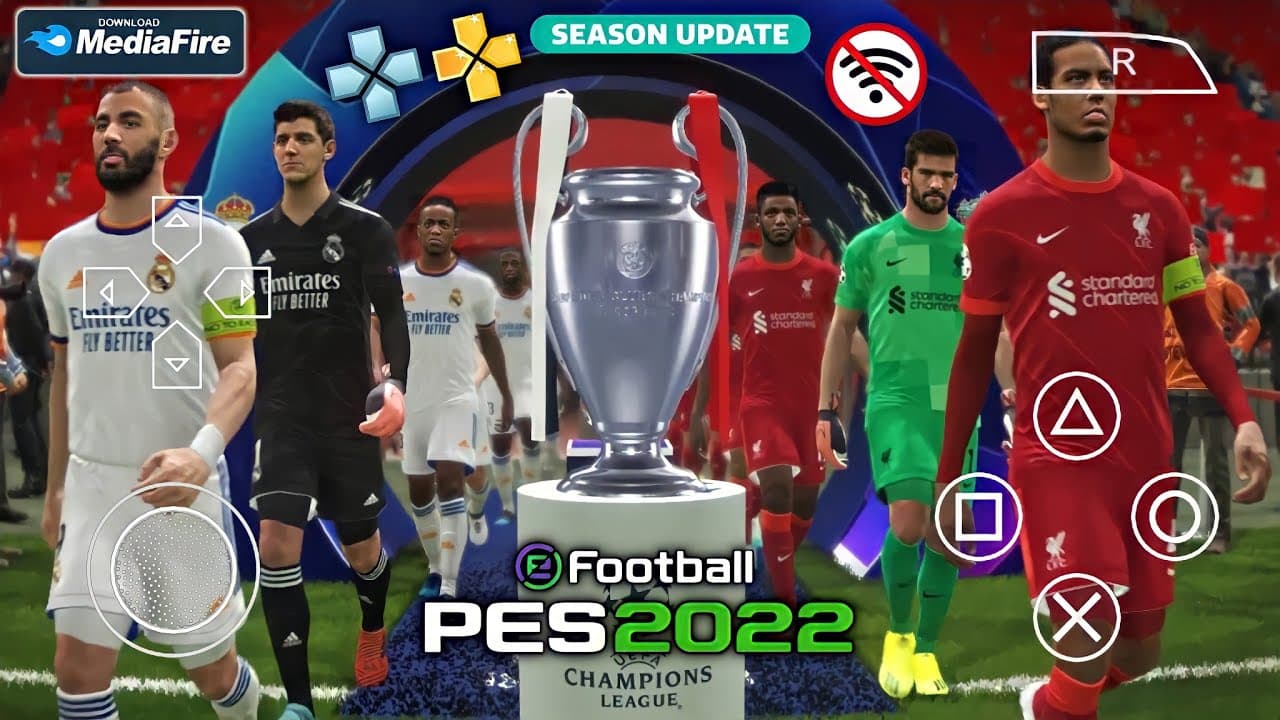 eFootball PES 2022 PPSSPP Android Offline Update Best Graphics Download