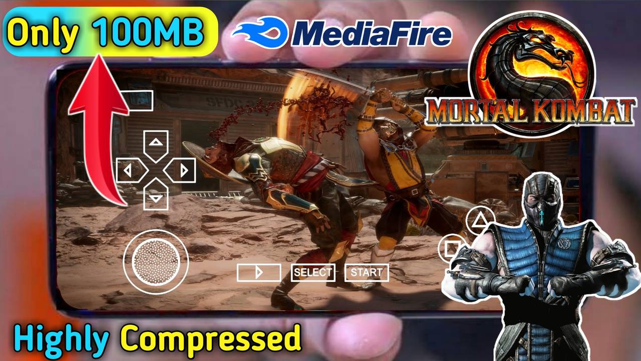 Mortal Kombat 9 iSO zip PPSSPP file for Android Download