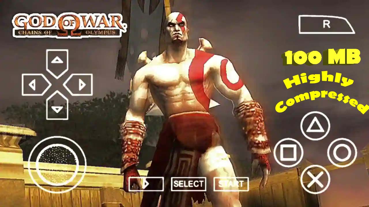God of War Chains Of Olympus PPSSPP zip 100MB Download