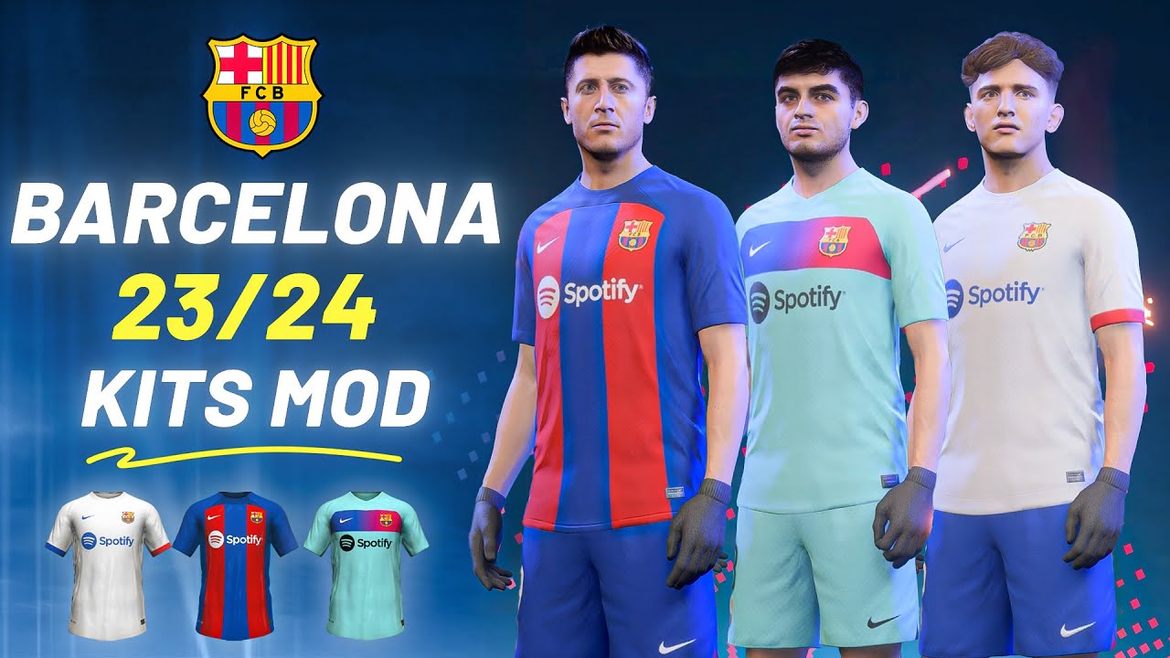 FC Barcelona Kit 2024 DLS 24 Logo FTS