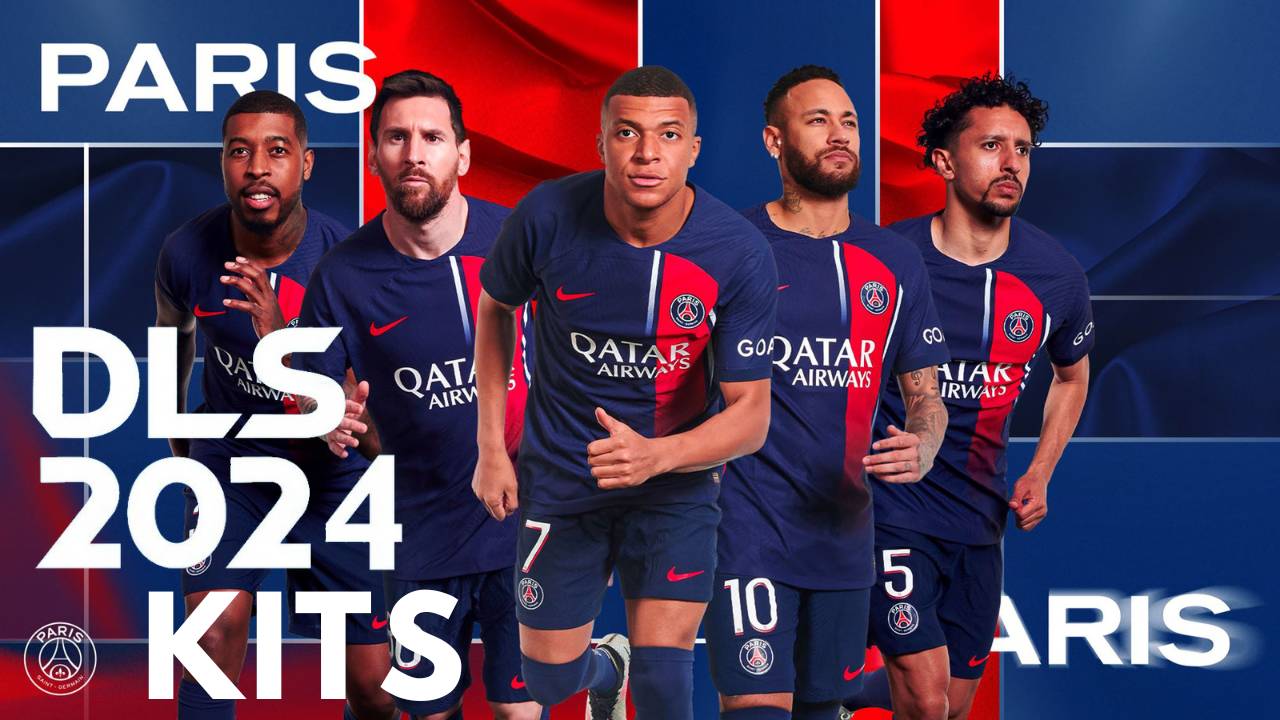 Paris Saint Germain PSG Kits 2024 DLS 24 FTS Logo
