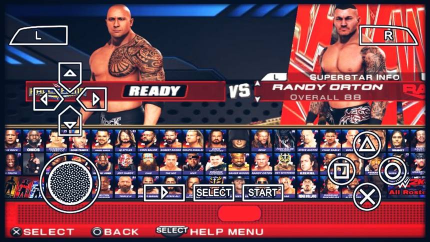 WWE 2K20 PPSSPP Characters