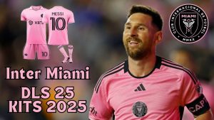 Inter Miami Kits 2025 for DLS 25 & FTS Logo