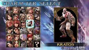 Kratos Soulcalibur Broken Destiny Characters