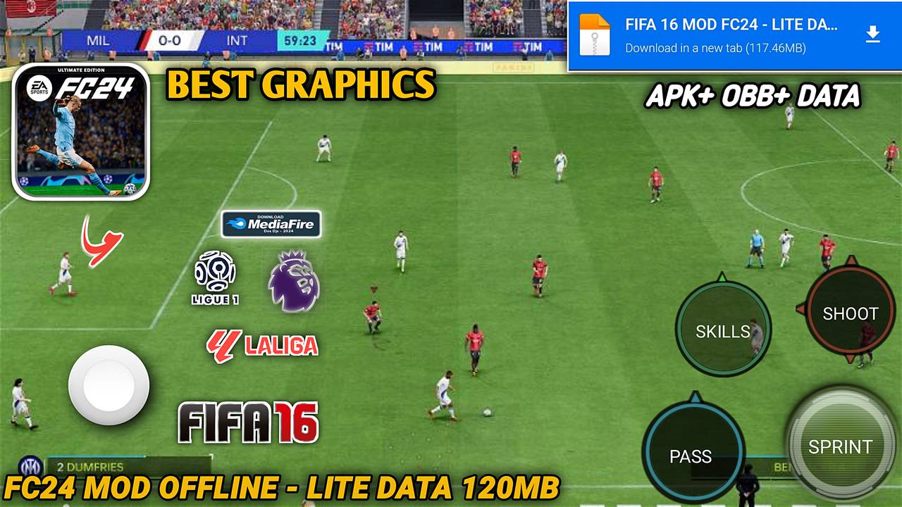 FC 24 Lite APK Mod Android Download (Offline Mode Available!)