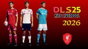 DLS 26 Liverpool Kits 2026 - Dream League Soccer 2026 Logo