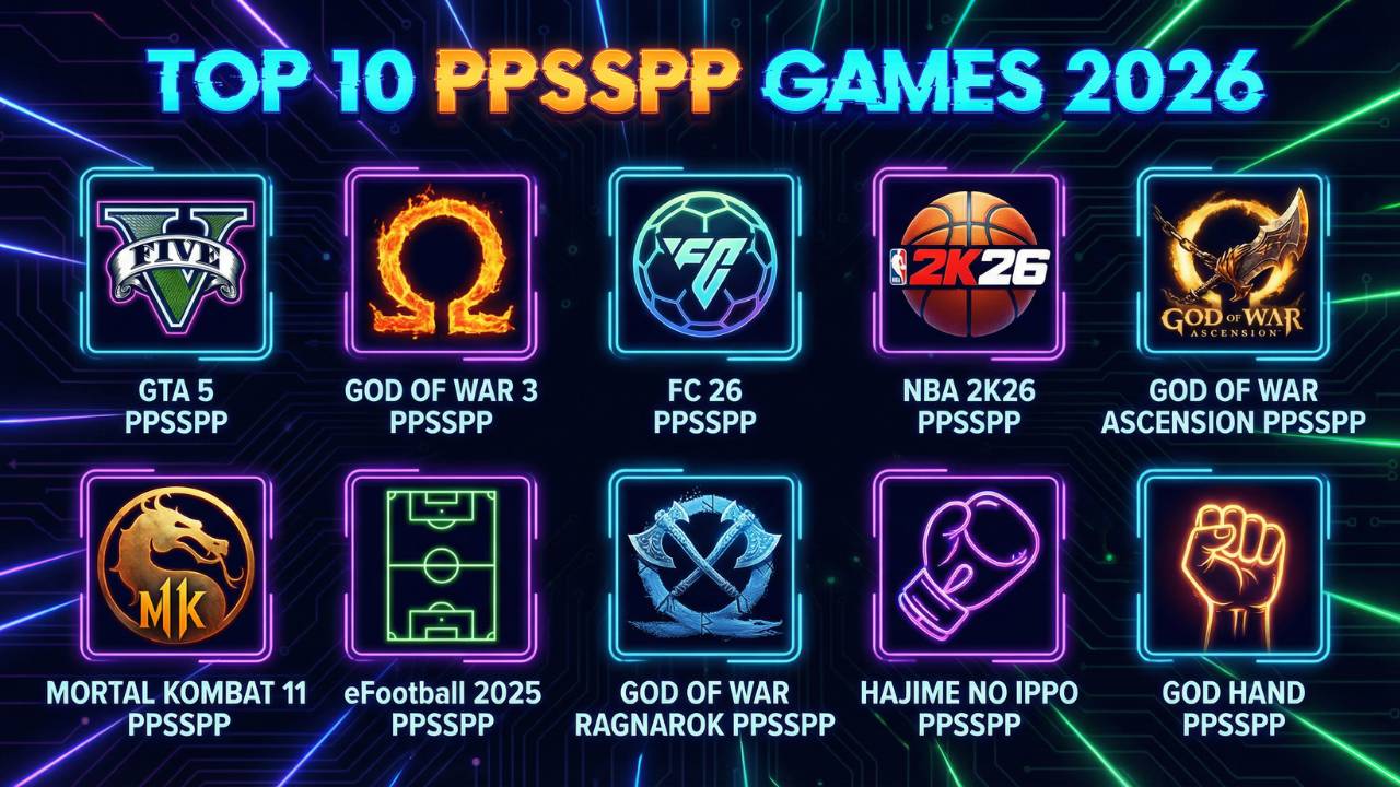 Top 10 PPSSPP Games Download for Android & iOS (Best PSP Games to Play for 2026)