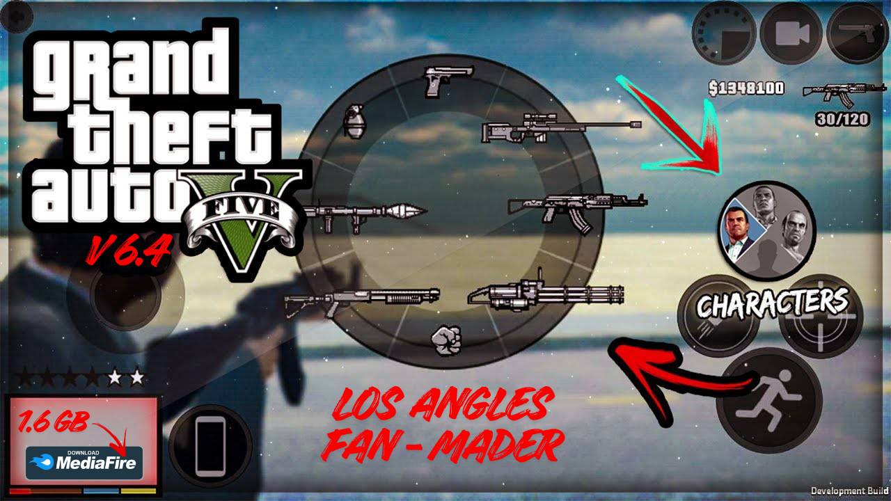 GTA 5 Los Angeles Download Fan Made Apk Mod V6.4 Android MediaFire 1.6 GB